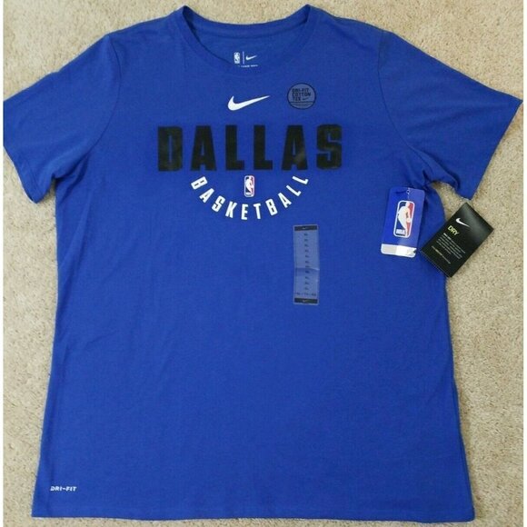 NIKE~Women's Size XL~Dallas Mavericks Blue Practice SS Shirt~941984 480~NWT$35.0 - Picture 1 of 9